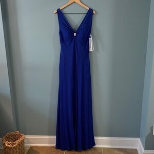 Elegant Blue Maxi Dress